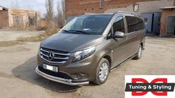 Mercedes Vito/V-razred W447 2014– Sprednji zaščitni lok ST014 (nerjavno jeklo) 60/60 mm fotografija 7