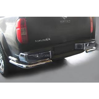 Zadnja zaščitna cev AK003 – dvojna (nerjaveče jeklo) Nissan Navara 2006–2015
