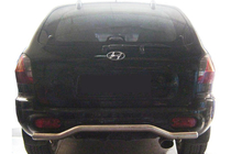 Hyundai Santa Fe 1 2000–2006 Zadnji zaščitni lok AK004 (nerj.) fotografija 1