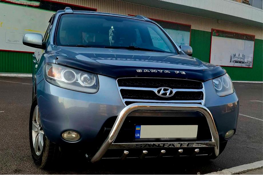 Hyundai Santa Fe 2 2006–2012 Sprednji zaščitni lok WT004 (inox) Image