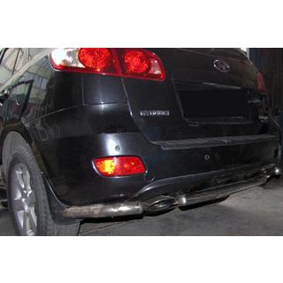 Zadnji vogalni deli za sredinsko cev AK0073 (2 kosa, nerjavno jeklo) Hyundai Santa Fe 2 2006–2012