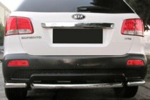 Kia Sorento II XM 2009–2014 Zadnji vogalni loki s sredinskim delom AK007-3 (2 kosa, nerjavno jeklo) fotografija 1