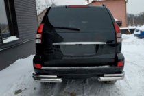 Toyota Land Cruiser Prado 120 2002–2009 Zadnji dvojni kotni zaščitni loki AK003-2 (2 kos, nerjaveče jeklo) fotografija 2