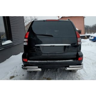 Zadnji dvojni kotni zaščitni loki AK003-2 (2 kos, nerjaveče jeklo) Toyota Land Cruiser Prado 120 2002–2009 fotografija 2