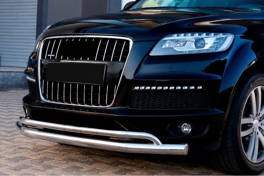 Audi Q7 2005–2015 Sprednji zaščitni lok ST017 (nerjavno jeklo) Image