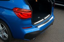BMW X1 F48 2015–2022 Zaščitna letev za zadnji odbijač OmsaLine (nerjaveče jeklo) fotografija 5