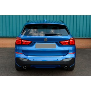 Zaščitna letev za zadnji odbijač OmsaLine (nerjaveče jeklo) BMW X1 F48 2015–2022 fotografija 2