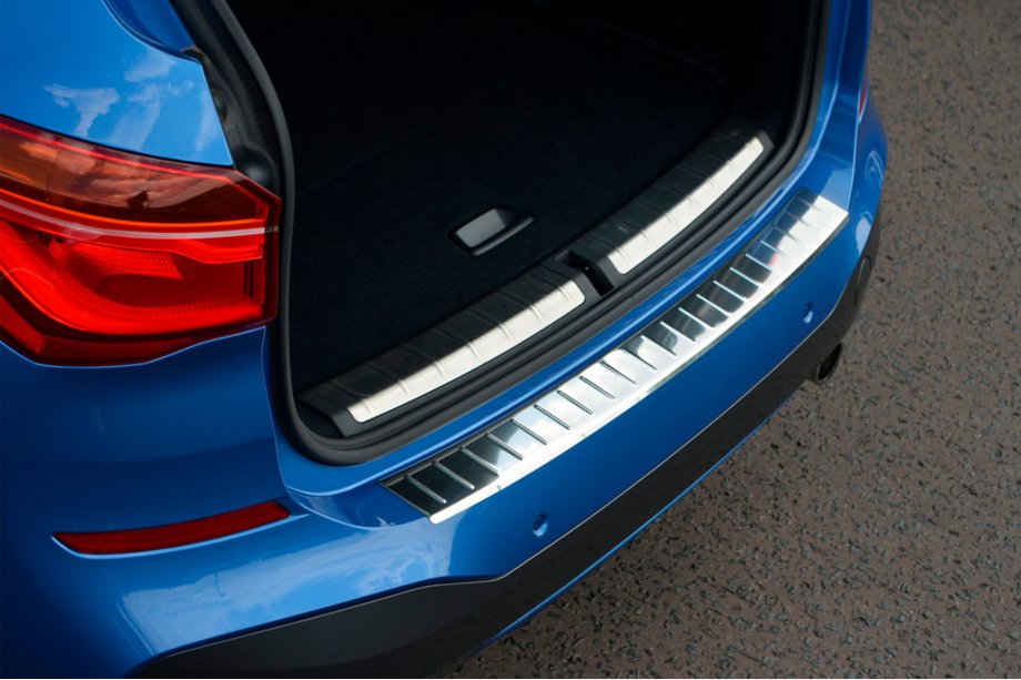 BMW X1 F48 2015–2022 Zaščitna letev za zadnji odbijač OmsaLine (nerjaveče jeklo) Image