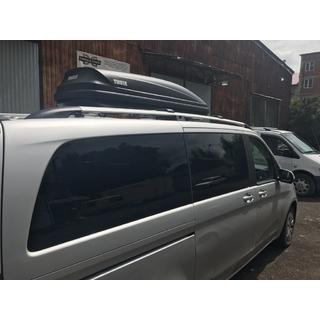 Kromirane strešne letve CAN, originalni dizajn (kovinske noge) Mercedes Vito/V-razred W447 2014– fotografija 2