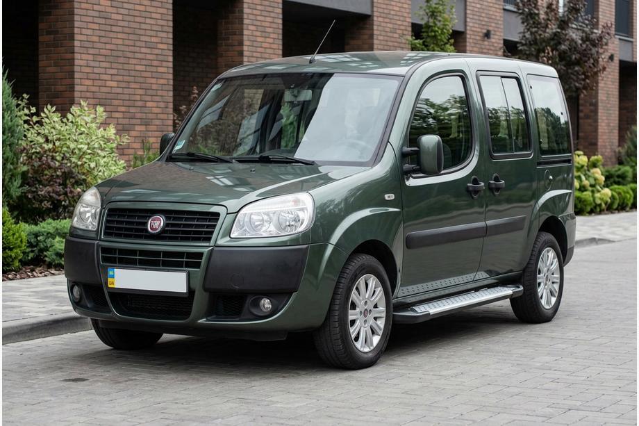Fiat Doblo I 2005–2010 Stranske stopnice Allmond Grey (2 kosa, aluminij) Image