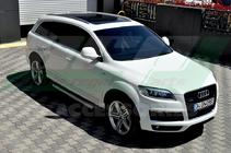Audi Q7 2005–2015 Stranske stopnice Allmond Grey (2 kosa, aluminij) fotografija 2