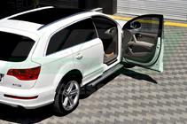 Audi Q7 2005–2015 Stranske stopnice Allmond Grey (2 kosa, aluminij) fotografija 3