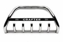 Volkswagen Crafter 2006–2016 Sprednji zaščitni lok WT004 (nerjavno jeklo) 60 mm, z napisom fotografija 5