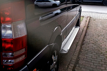 Volkswagen Crafter 2006–2016 Stranske stopnice Allmond Grey (2 kos, aluminij) fotografija 3