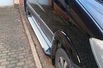 Volkswagen Crafter 2006–2016 Stranske stopnice Allmond Grey (2 kos, aluminij) fotografija 4