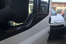 Ford Transit 2000–2014 Okenske obrobe (2 kos, nerjaveče jeklo) fotografija 3