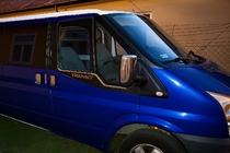 Ford Transit 2000–2014 Okenske obrobe (2 kos, nerjaveče jeklo) fotografija 4