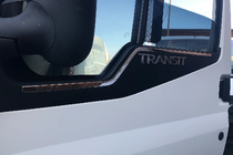 Ford Transit 2000–2014 Okenske obrobe (2 kos, nerjaveče jeklo) fotografija 1