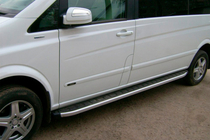 Mercedes Viano 2004–2014 Stranski pragovi Альянс (2 kosa, aluminij) fotografija 1