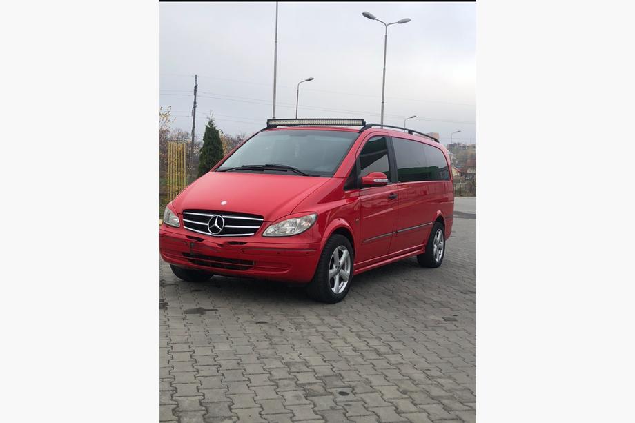 Mercedes Vito W639 2004–2014 Stranski pragovi Exclusive (2 kosa, za lakiranje) Ekstra dolga medosna razdalja Fotografija 4