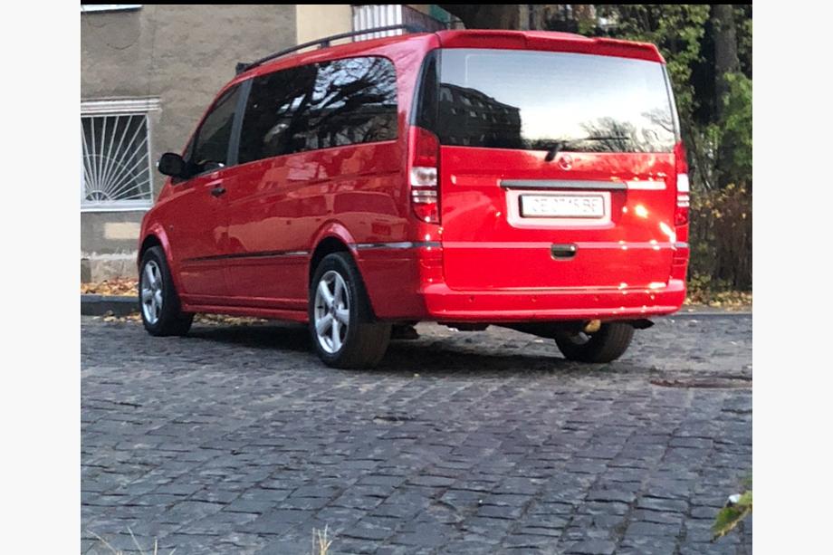Mercedes Viano 2004–2014 Stranski pragovi Exclusive (2 kosa, za lakiranje) Ekstra dolga medosna razdalja Fotografija 3