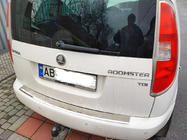 Skoda Roomster 2006–2015 Nerjaveča zaščitna letev za zadnji odbijač Sijaj fotografija 1