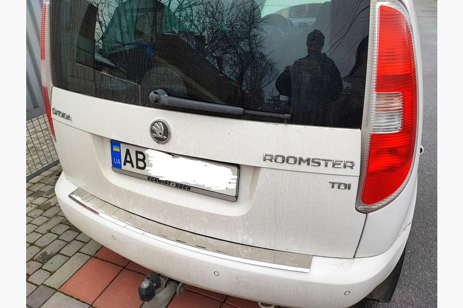 Skoda Roomster 2006–2015 Nerjaveča zaščitna letev za zadnji odbijač Sijaj Image