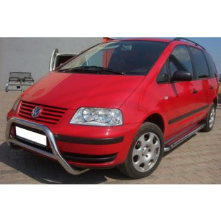 Sprednji zaščitni lok WT005 (nerjaveče jeklo) Ford Galaxy 1995–2006 fotografija 2