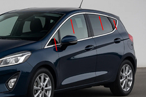 Ford Fiesta 2017– Zgornje okenske letve (8 kos, nerjaveče jeklo) fotografija 1