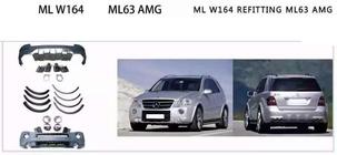 Mercedes ML W164 2005–2011 AMG komplet karoserijskega bodykita (celotni odbijači) fotografija 7