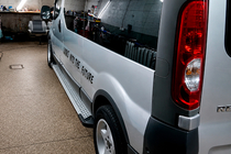 Nissan Primastar 2002–2014 Stranske stopnice tipa X5 (2 kosa, aluminij) fotografija 4