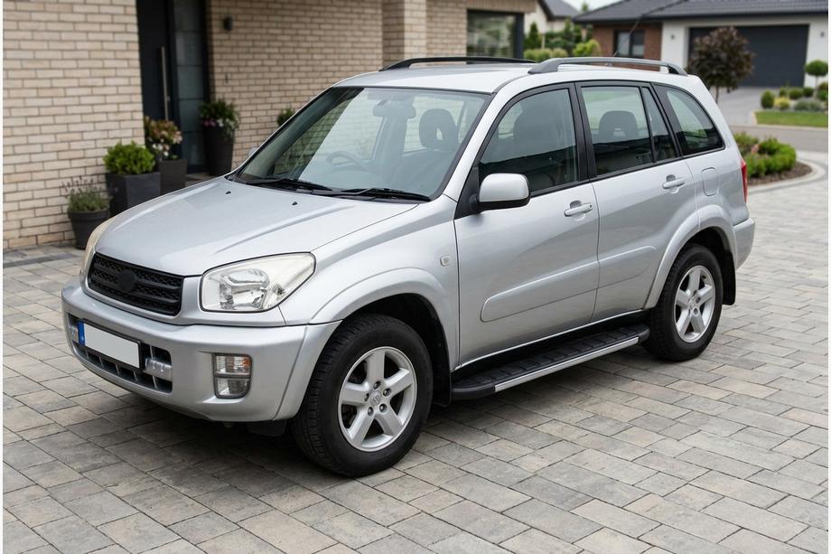 Toyota Rav 4 2001–2005 Stranske stopnice Duru (2 kos, aluminij) Fotografija 1
