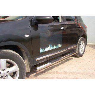 Stranske cevi (2 kos, nerjavno jeklo) Nissan Qashqai 2007–2010 fotografija 1