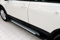 Nissan Qashqai 2010–2014 Stranske stopnice Allmond Grey (2 kosa, aluminij) fotografija 1