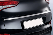 Hyundai Tucson TL 2016–2021 Letvica nad registrsko tablico (2015—2018, zgornja, ozka, nerjaveče jeklo) Carmos - turško nerjaveče jeklo fotografija 1