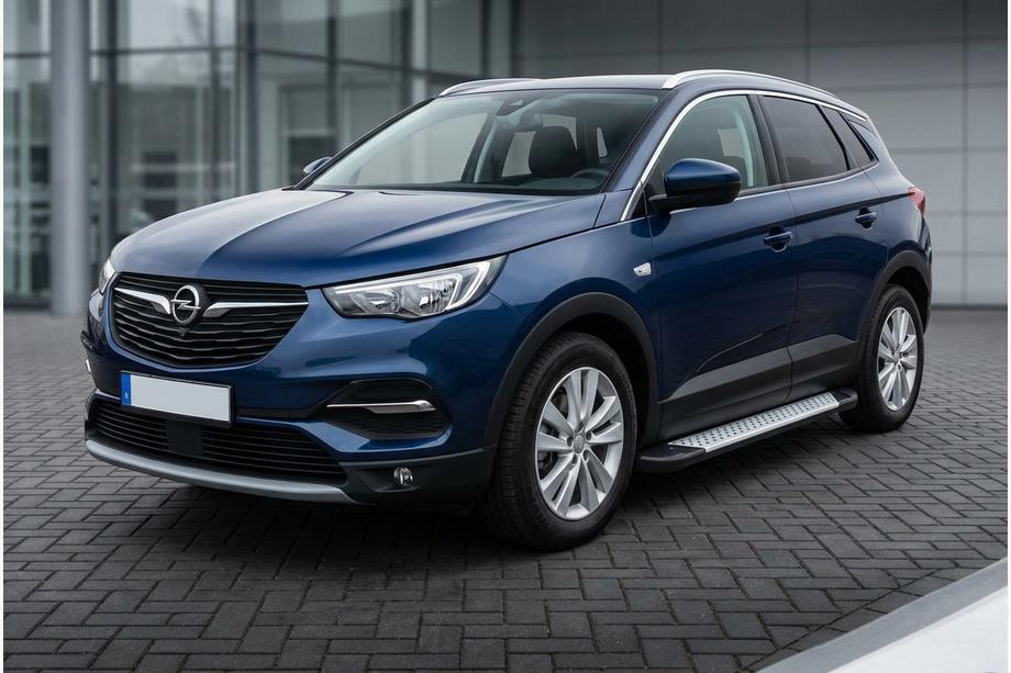Opel Grandland X 2017– Bočne stopnice Allmond Grey (2 kosa, aluminij) Image