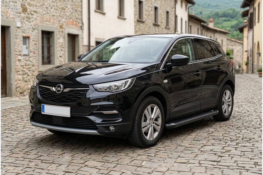 Opel Grandland X 2017– Stranske stopnice Allmond Black (2 kos, aluminij) Image