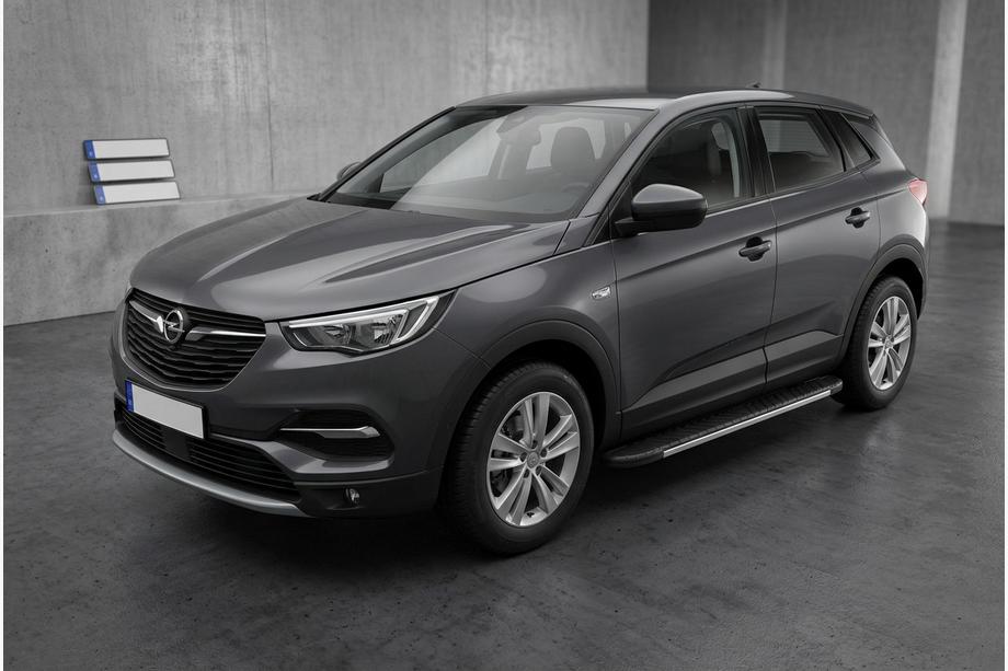 Opel Grandland X 2017– Bočne stopnice Bosphore Grey (2 kosa, aluminij) Image