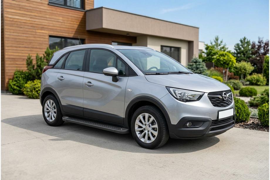 Opel Crossland X 2017–2024 Bočne stopnice Allmond Black (2 kos, aluminij) Image