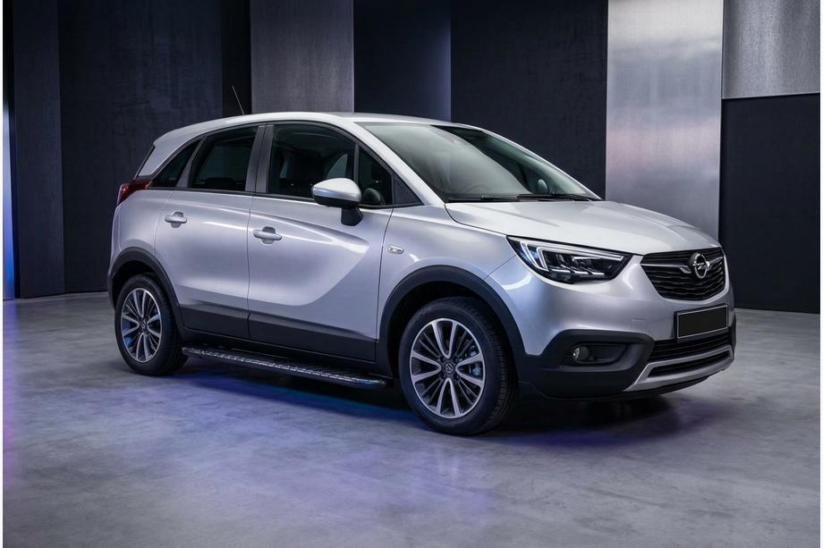 Opel Crossland X 2017–2024 Stranske stopnice Bosphorus Black (2 kosa, aluminij) Image