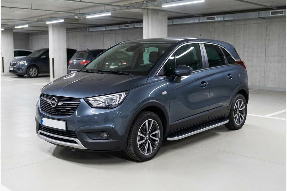 Opel Crossland X 2017–2024 Stranske stopnice Tayga Grey (2 kos, aluminij) Image