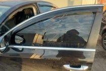 Volkswagen Passat B6 2006–2012 Vetrni deflektorji oken s kromiranim robom SD (4 kosi, HIC) fotografija 7