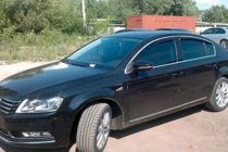 Volkswagen Passat B7 2012–2015 Vetrni deflektorji oken s kromirano letvijo SD (4 kosi, EU, HIC) fotografija 8