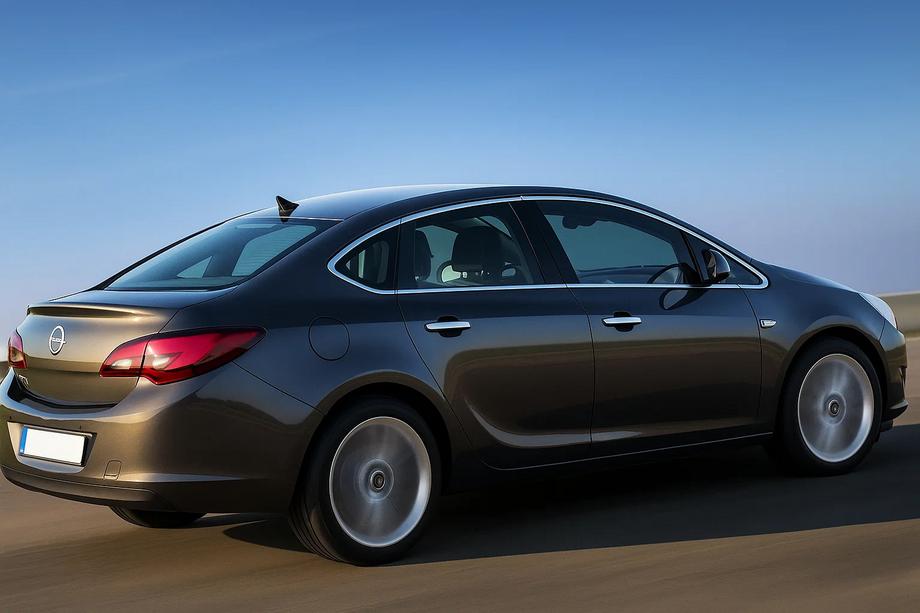 Opel Astra J 2009–2015 Kompletne okenske obrobe (Sedan, 12 kos, nerjavno jeklo) Fotografija 1