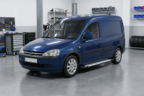 Opel Combo 2002–2012 Stranske stopnice Allmond Grey (2 kosa, aluminij) fotografija 1