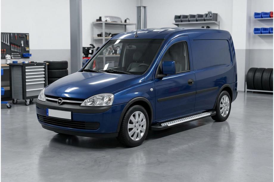 Opel Combo 2002–2012 Stranske stopnice Allmond Grey (2 kosa, aluminij) Image