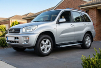 Toyota Rav 4 2001–2005 Stranski pragovi Allmond (2 kosa, aluminij) fotografija 1