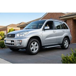 Stranski pragovi Allmond (2 kosa, aluminij) Toyota Rav 4 2001–2005 fotografija 1