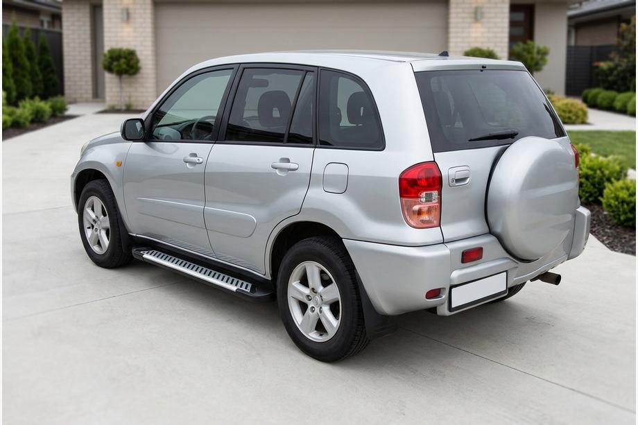 Toyota Rav 4 2001–2005 Stranske stopnice Line (2 kosa, aluminij) Image