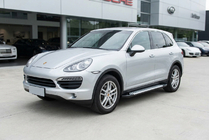 Porsche Cayenne 2010–2017 Stranske stopnice Allmond Grey (2 kos, aluminij) fotografija 1